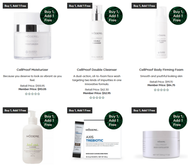 Modere Promotions Modere Discount BOGO Sale – Buy 1 Get 1 Free Specials - Modere NZ